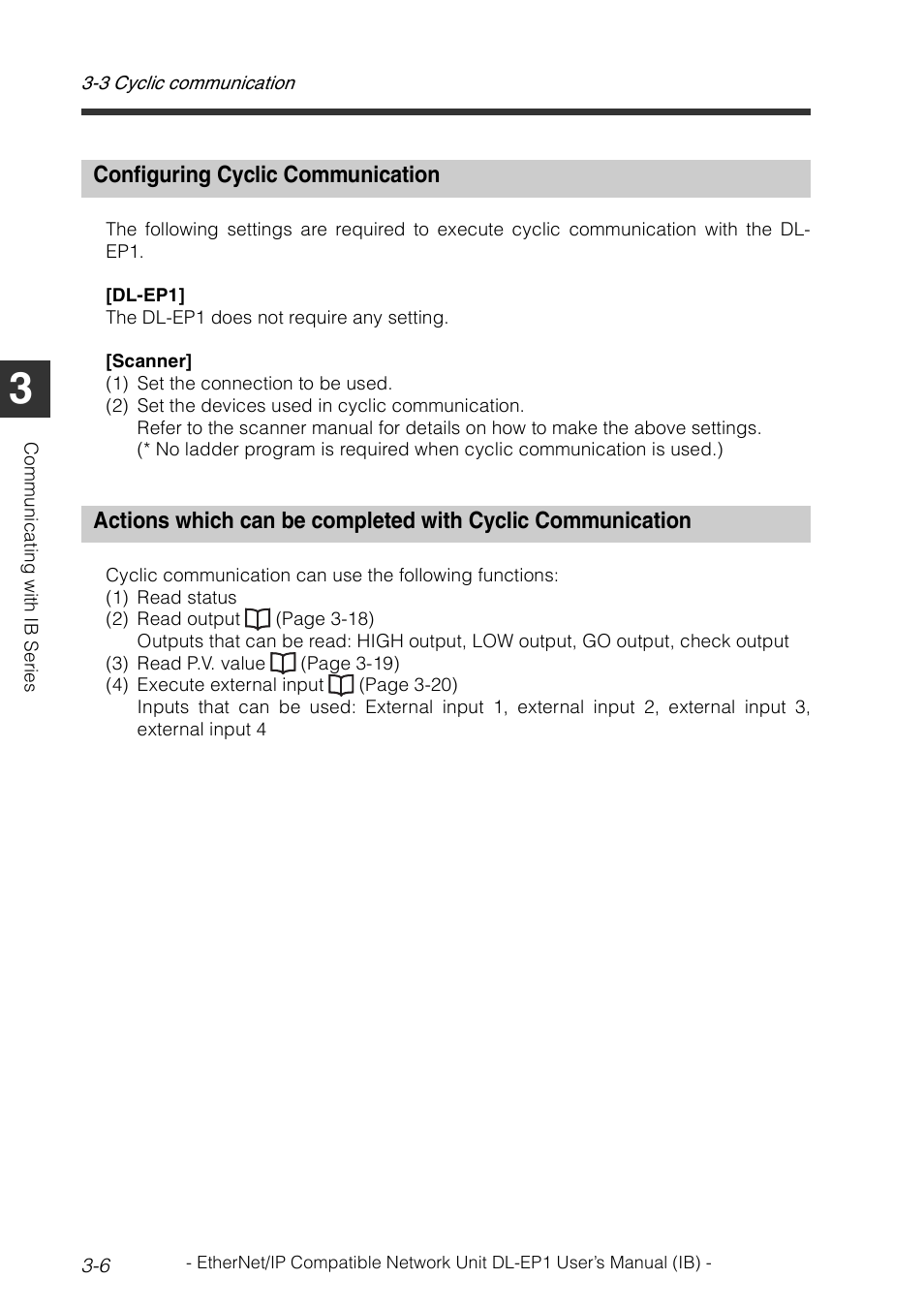 Configuring cyclic communication, Configuring cyclic communication -6 | KEYENCE DL-EP1 User Manual | Page 36 / 134