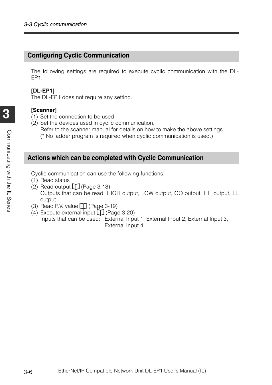 Configuring cyclic communication, Configuring cyclic communication -6 | KEYENCE DL-EP1 User Manual | Page 36 / 132