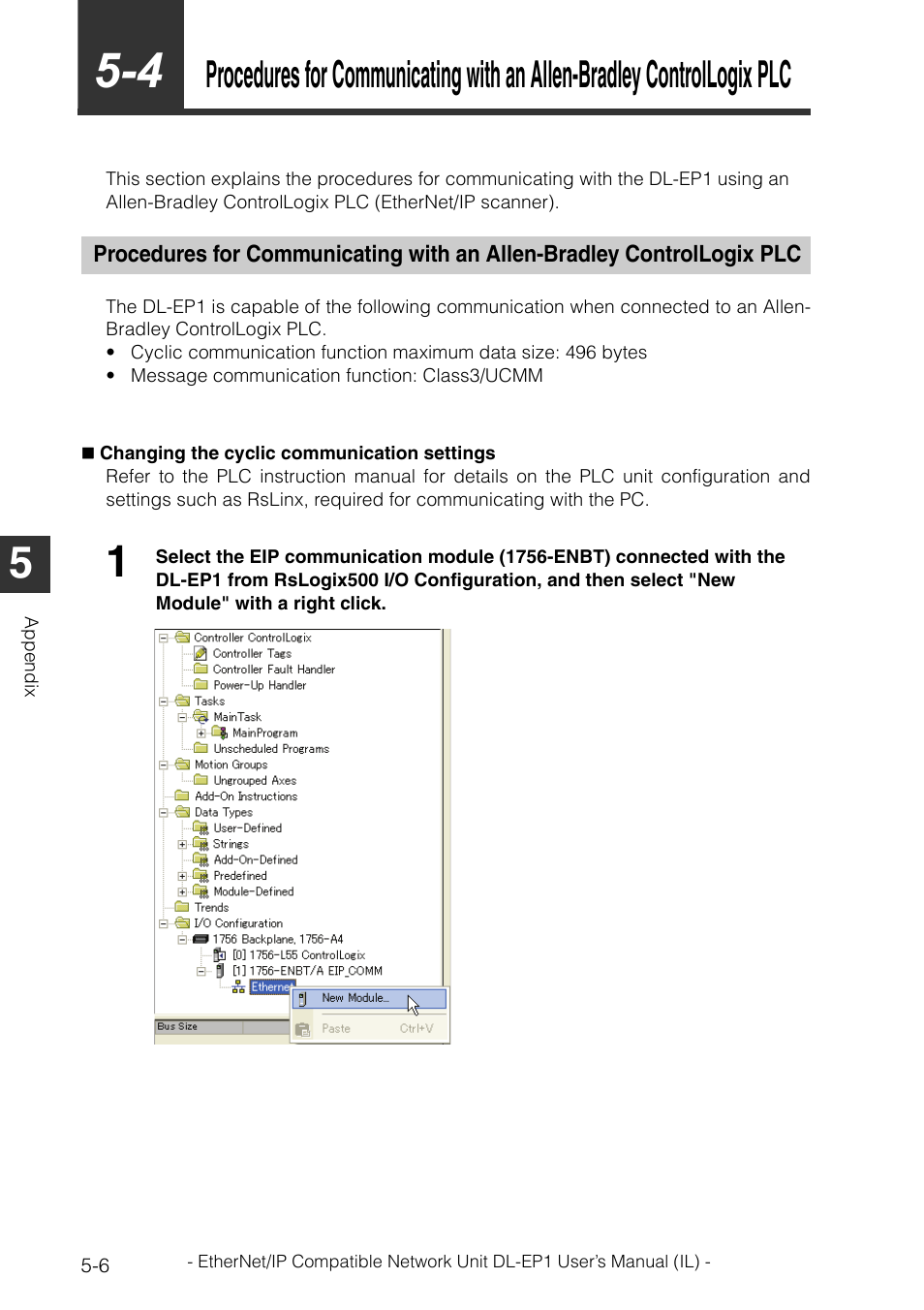 Procedures for communicating with an allen-bradley | KEYENCE DL-EP1 User Manual | Page 98 / 132