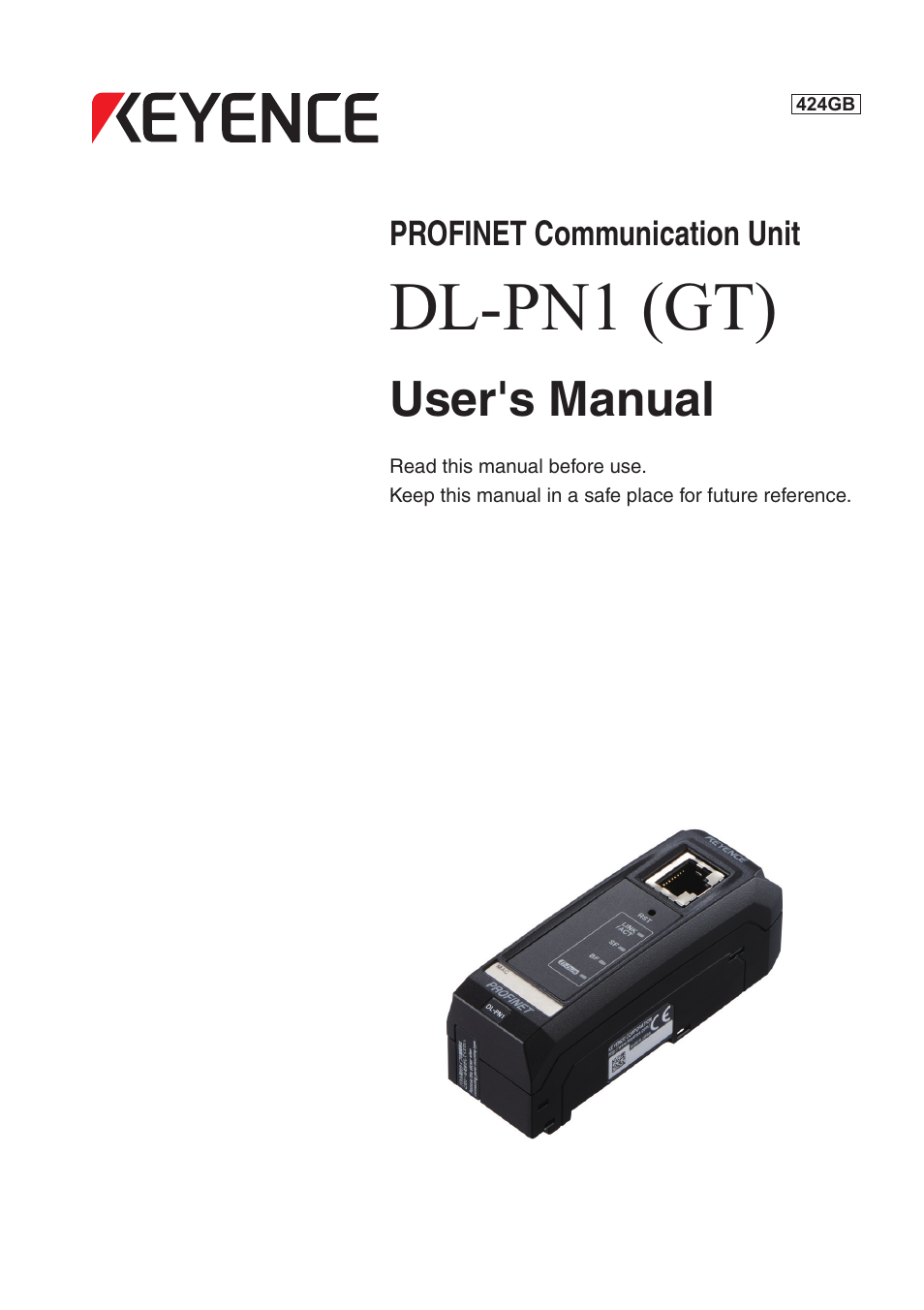 KEYENCE DL-PN1 User Manual | 32 pages