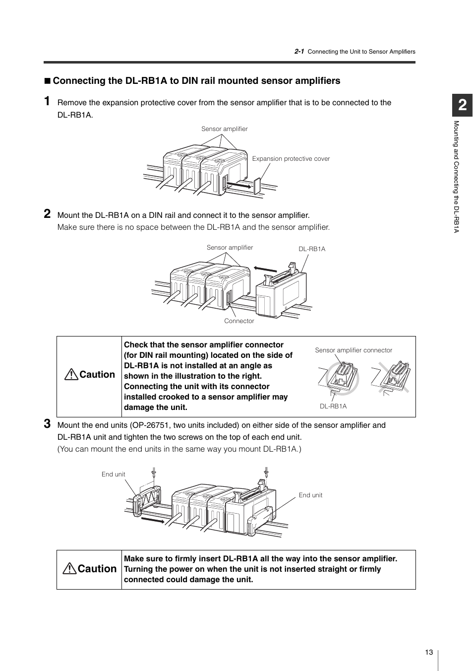 Caution | KEYENCE DL-RB1A User Manual | Page 15 / 40