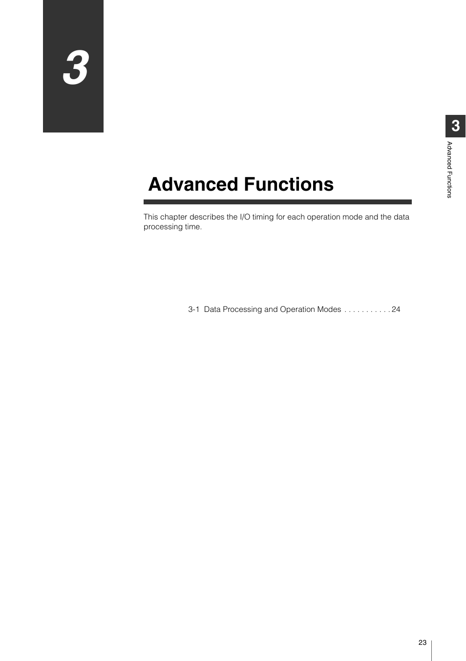 Chapter 3 advanced functions, Chapter 3, Advanced functions | KEYENCE DL-RB1A User Manual | Page 25 / 40