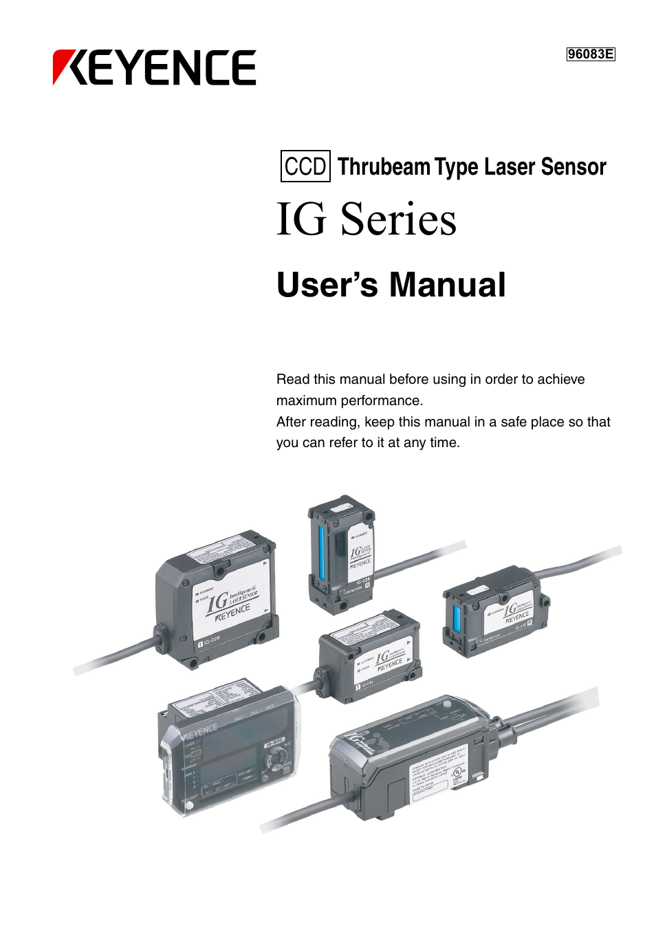 KEYENCE IG Series User Manual | 164 pages