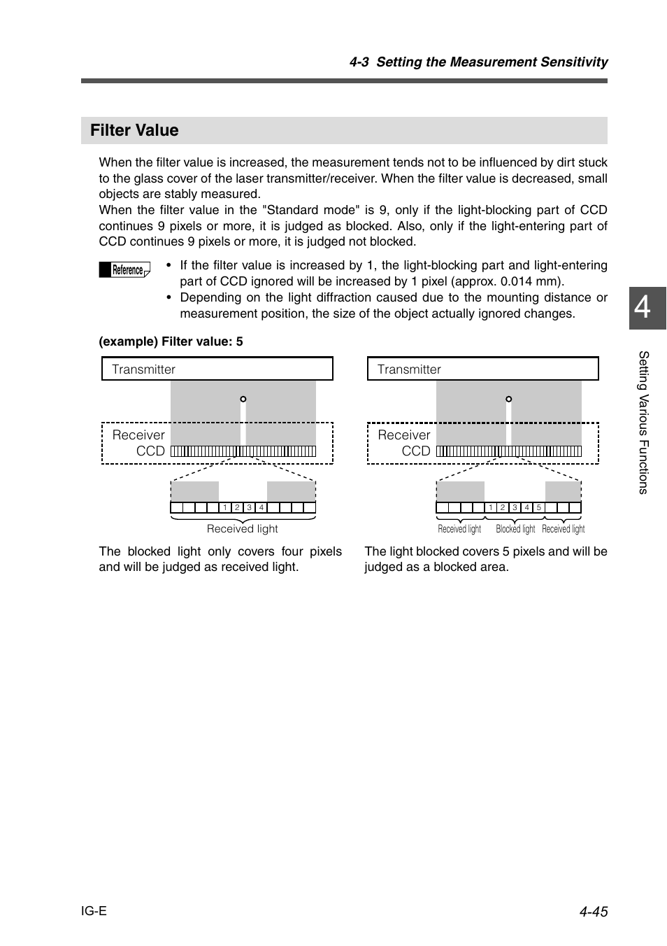 Filter value, Filter value -45 | KEYENCE IG Series User Manual | Page 103 / 164