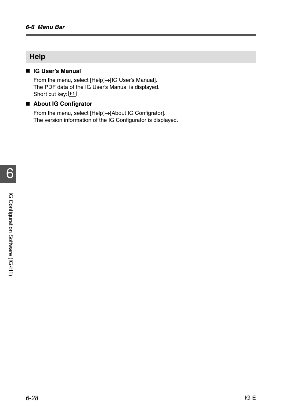 Help, Help -28 | KEYENCE IG Series User Manual | Page 150 / 164