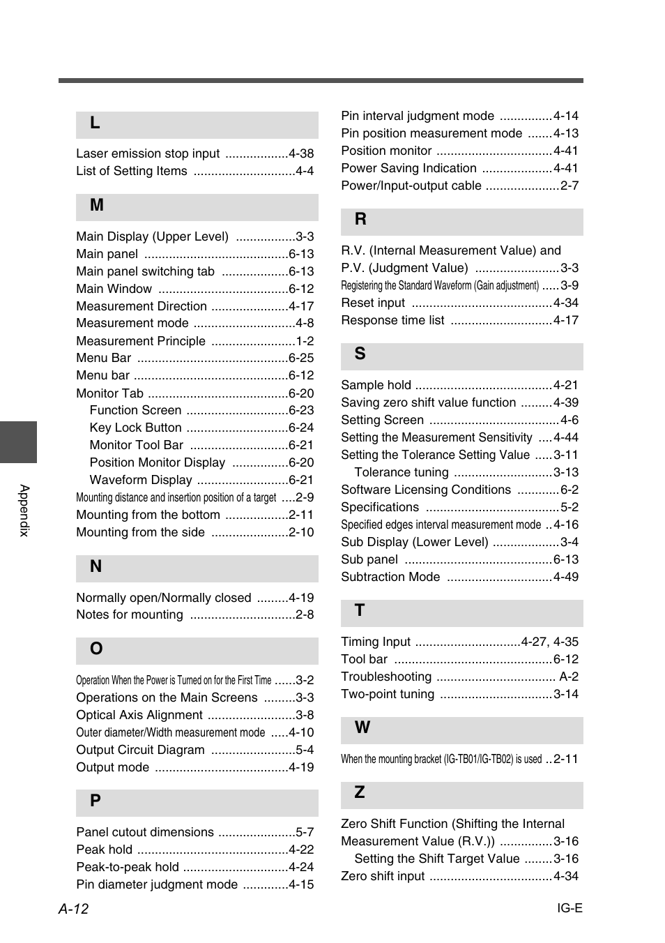 KEYENCE IG Series User Manual | Page 162 / 164