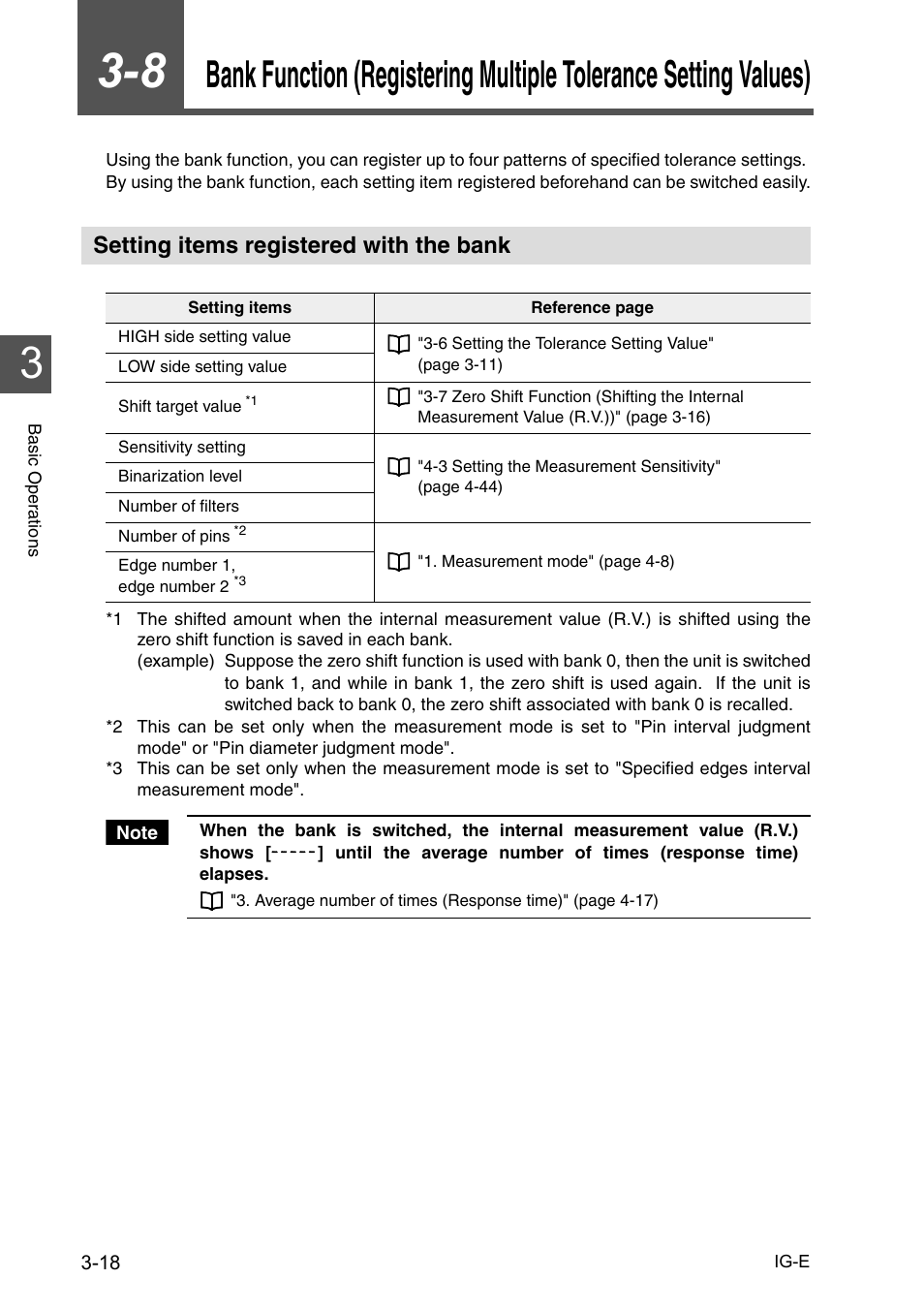 Setting items registered with the bank, Setting items registered with the bank -18 | KEYENCE IG Series User Manual | Page 54 / 164