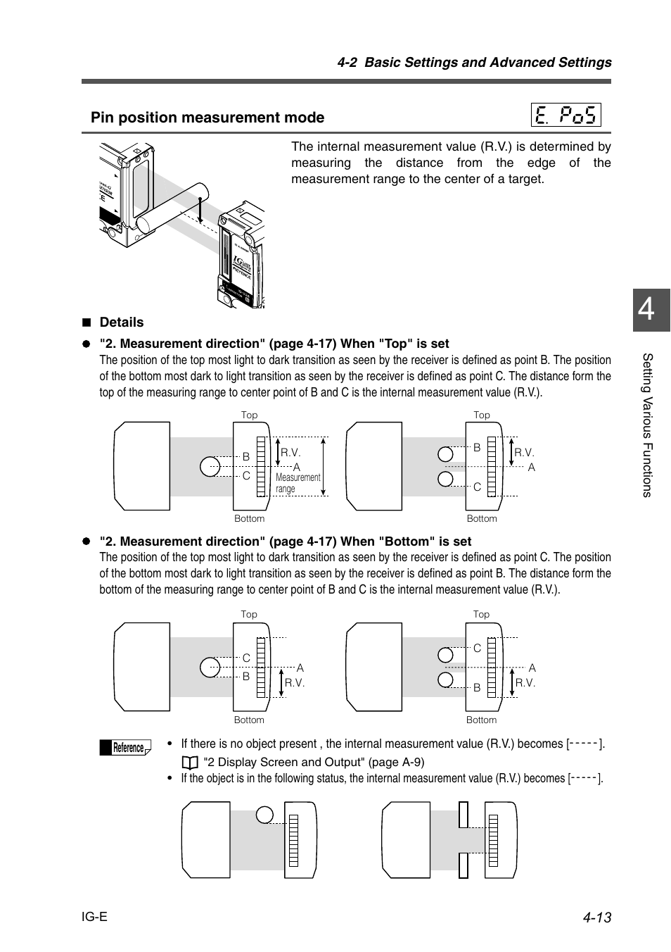 Pin position measurement mode | KEYENCE IG Series User Manual | Page 71 / 164