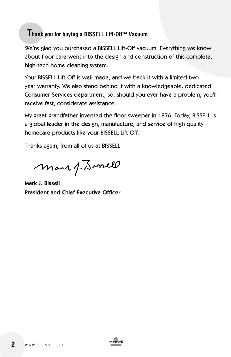 Bissell 3750 SERIES-220-240V EN User Manual | Page 2 / 20