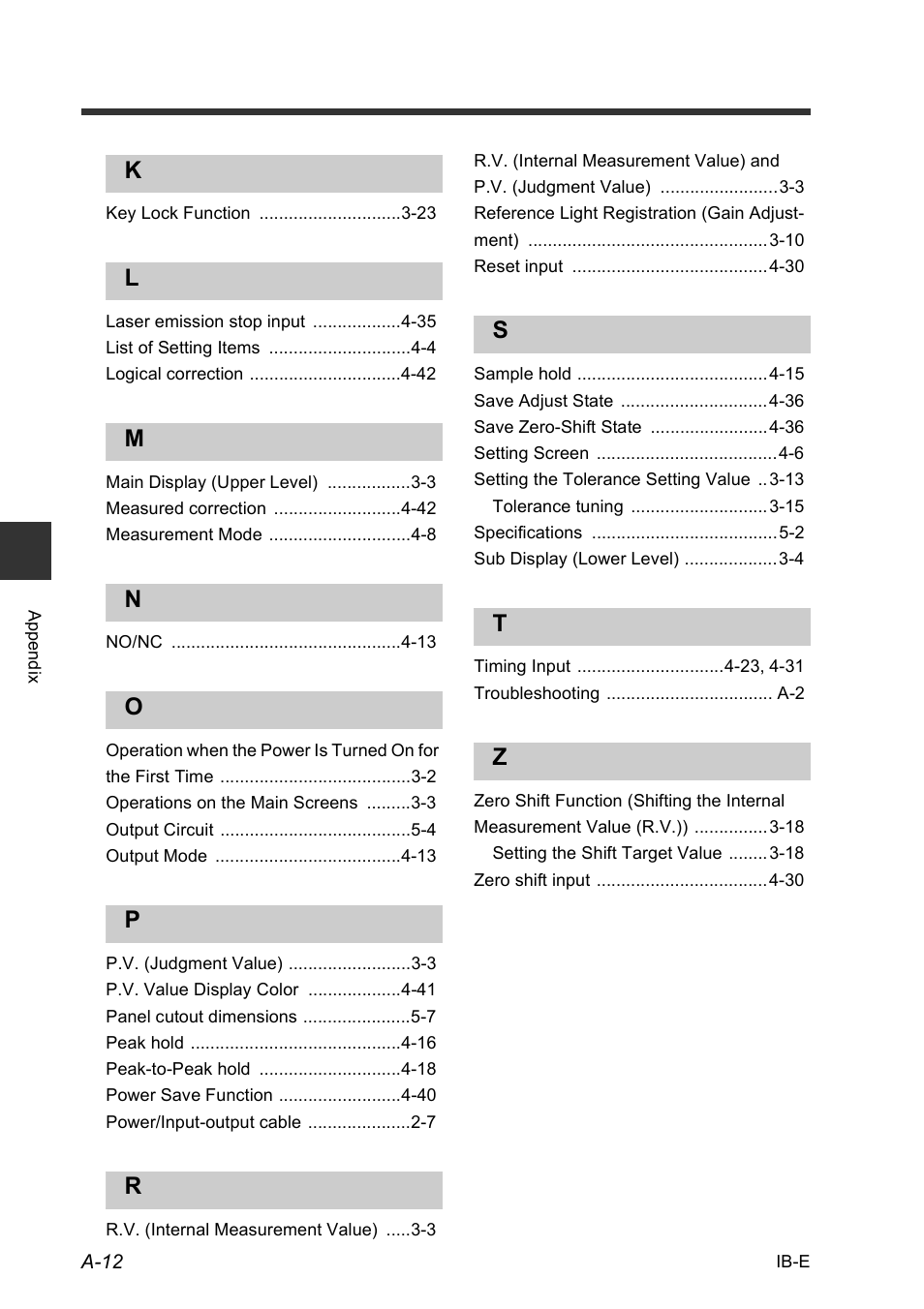 KEYENCE IB Series User Manual | Page 120 / 124