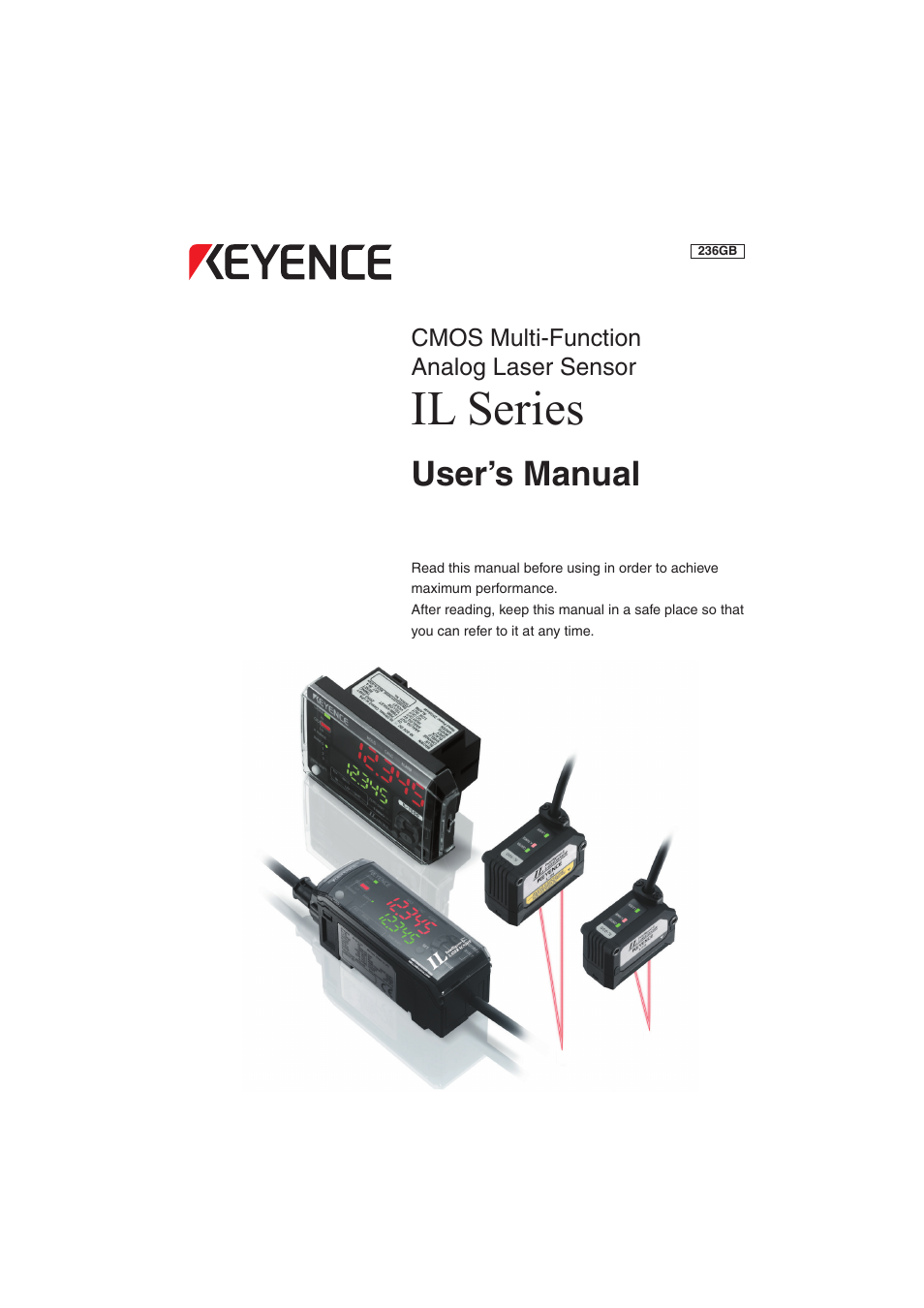 KEYENCE IL Series User Manual | 140 pages