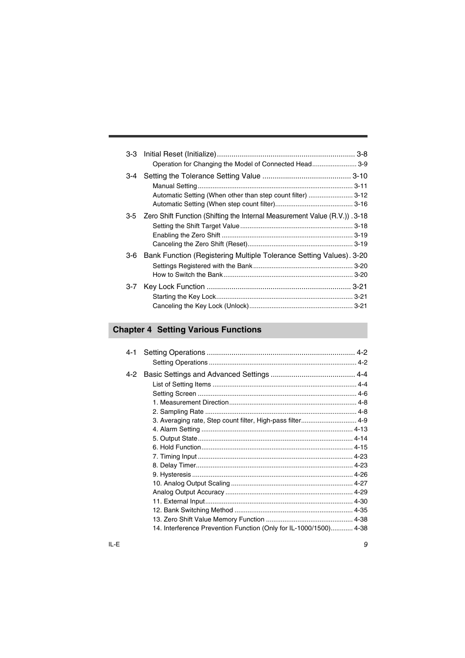 KEYENCE IL Series User Manual | Page 11 / 140