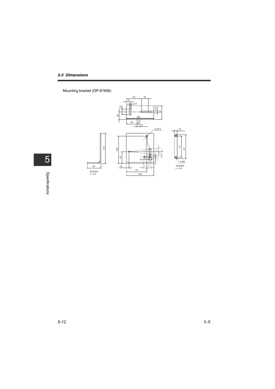 3 dimensions | KEYENCE IL Series User Manual | Page 120 / 140