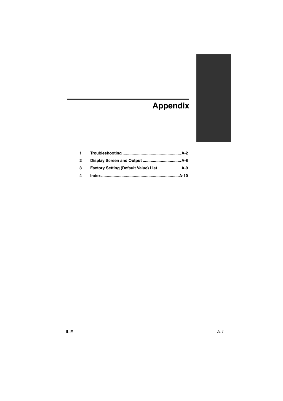 Appendix | KEYENCE IL Series User Manual | Page 127 / 140