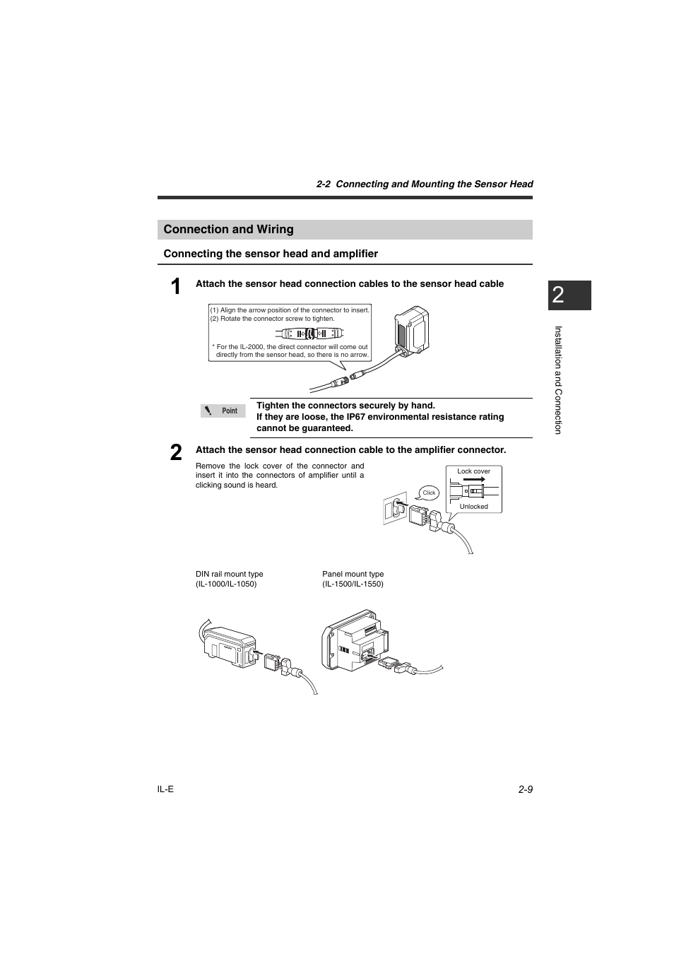 Connection and wiring, Connection and wiring -9 | KEYENCE IL Series User Manual | Page 29 / 140