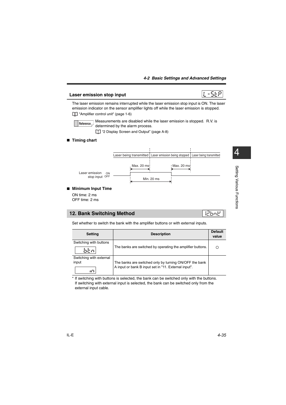 Bank switching method, Bank switching method -35 | KEYENCE IL Series User Manual | Page 89 / 140