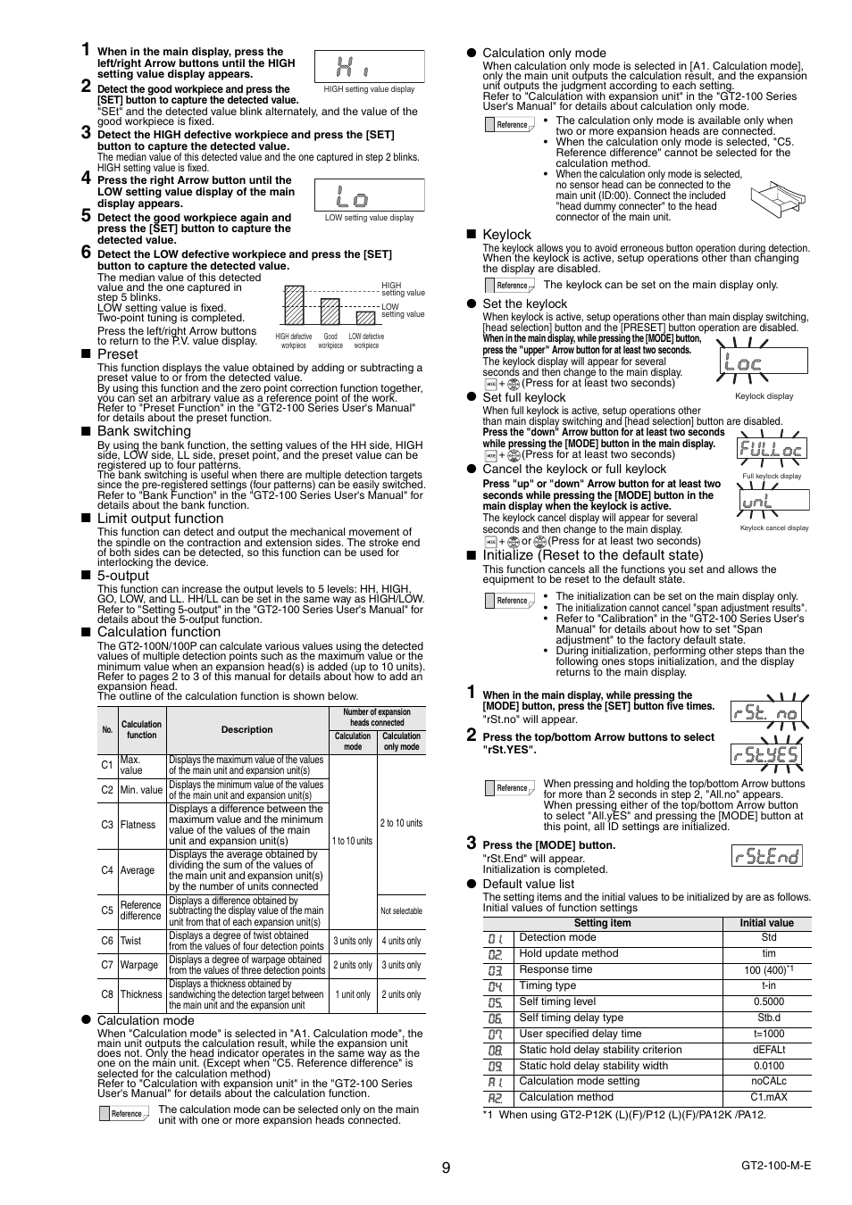 KEYENCE GT2-100 Series User Manual | Page 9 / 16