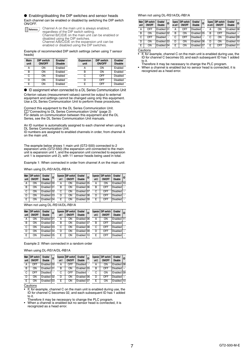 KEYENCE GT2-500 Series User Manual | Page 7 / 16