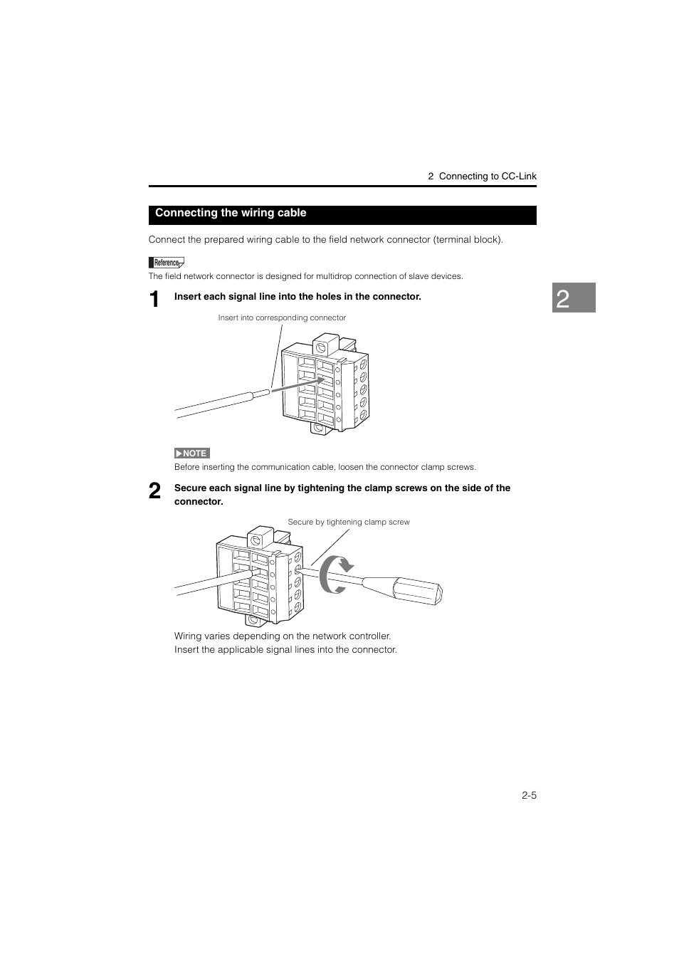 Connecting the wiring cable, Connecting the wiring cable -5 | KEYENCE LK-CC100/DN100 User Manual | Page 19 / 72