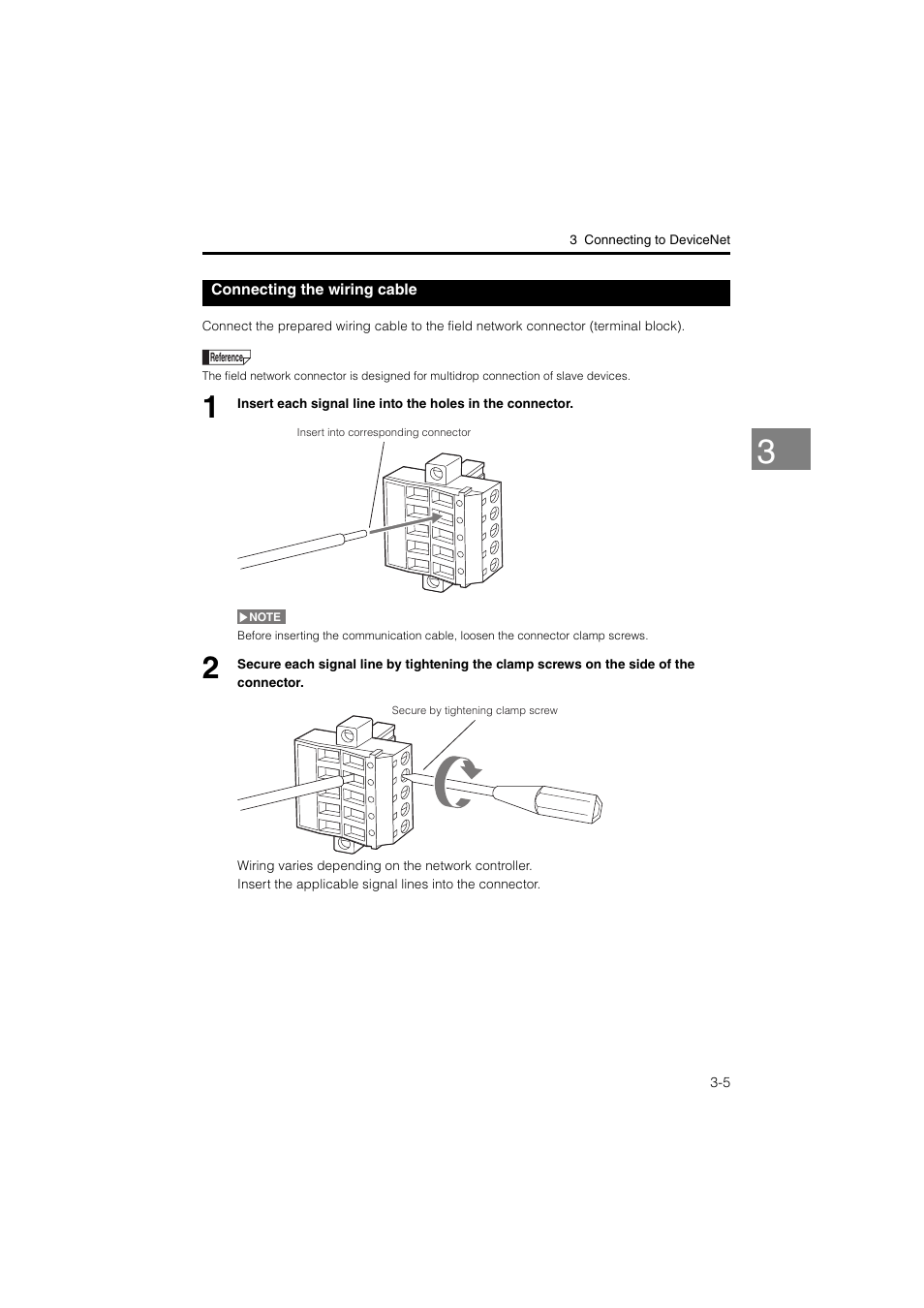 Connecting the wiring cable, Connecting the wiring cable -5 | KEYENCE LK-CC100/DN100 User Manual | Page 41 / 72