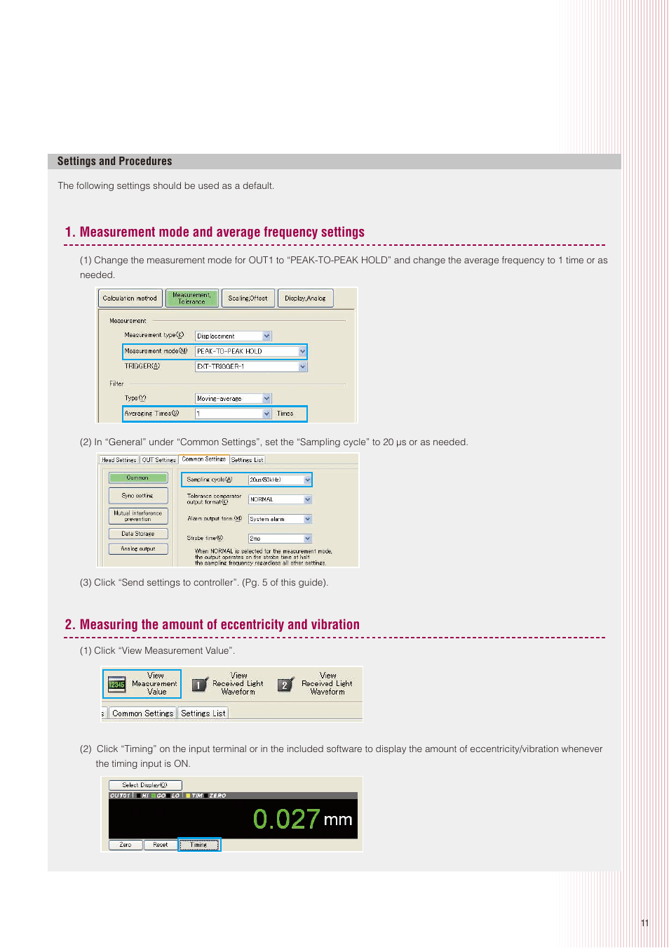 KEYENCE LK-G5000 Series User Manual | Page 11 / 24