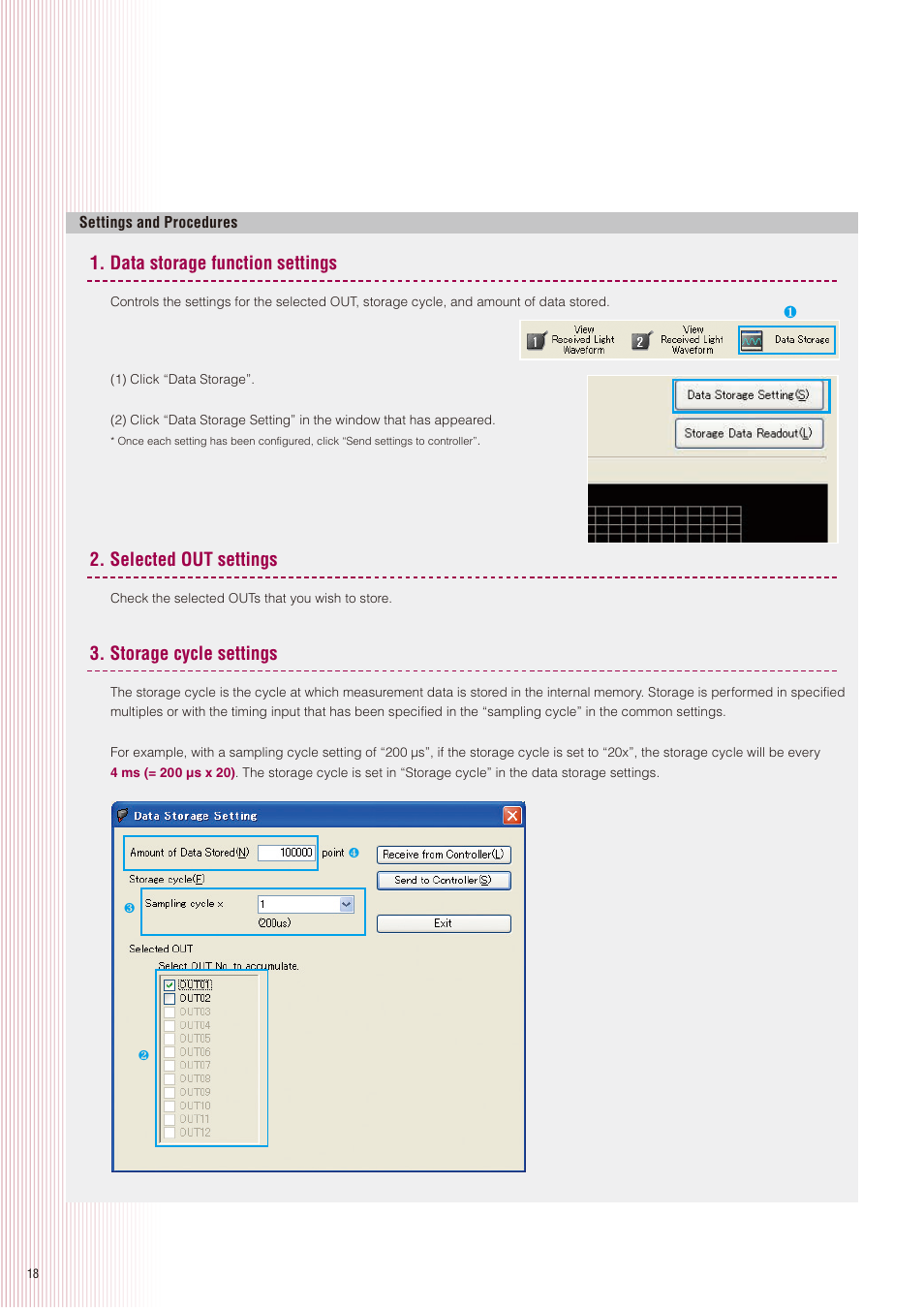 KEYENCE LK-G5000 Series User Manual | Page 18 / 24