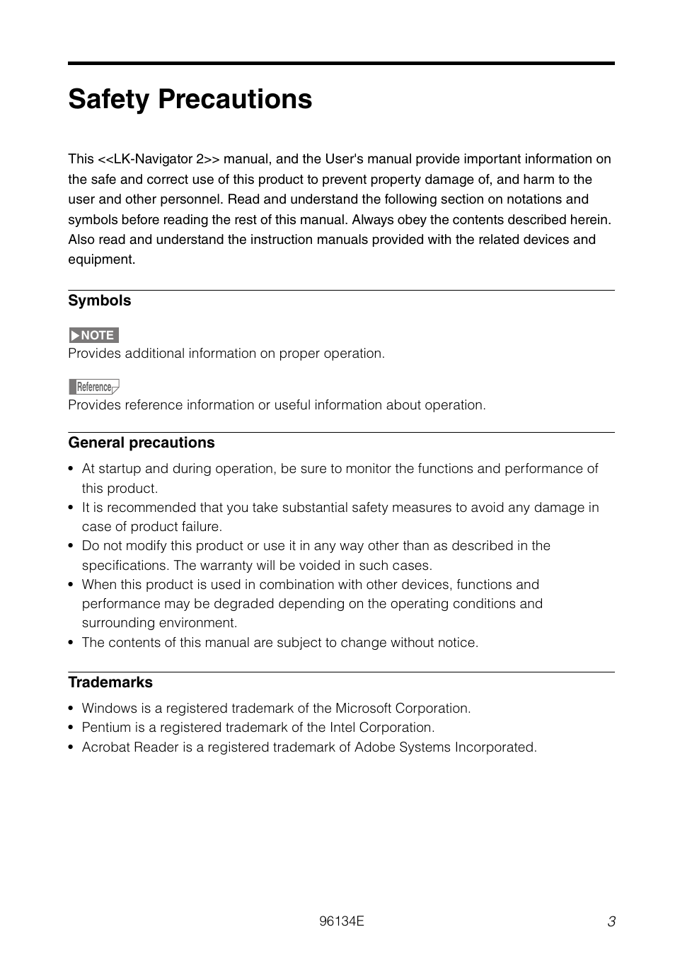 Safety precautions, End-user license agreement | KEYENCE LK-H2 User Manual | Page 3 / 76