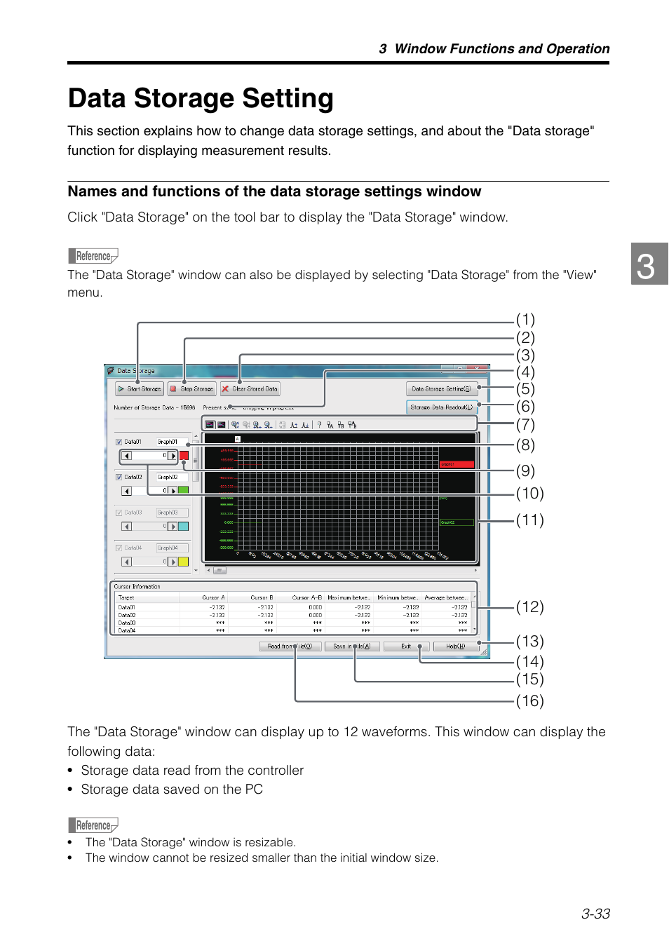 Data storage setting, Data storage setting -33 | KEYENCE LK-H2 User Manual | Page 57 / 76