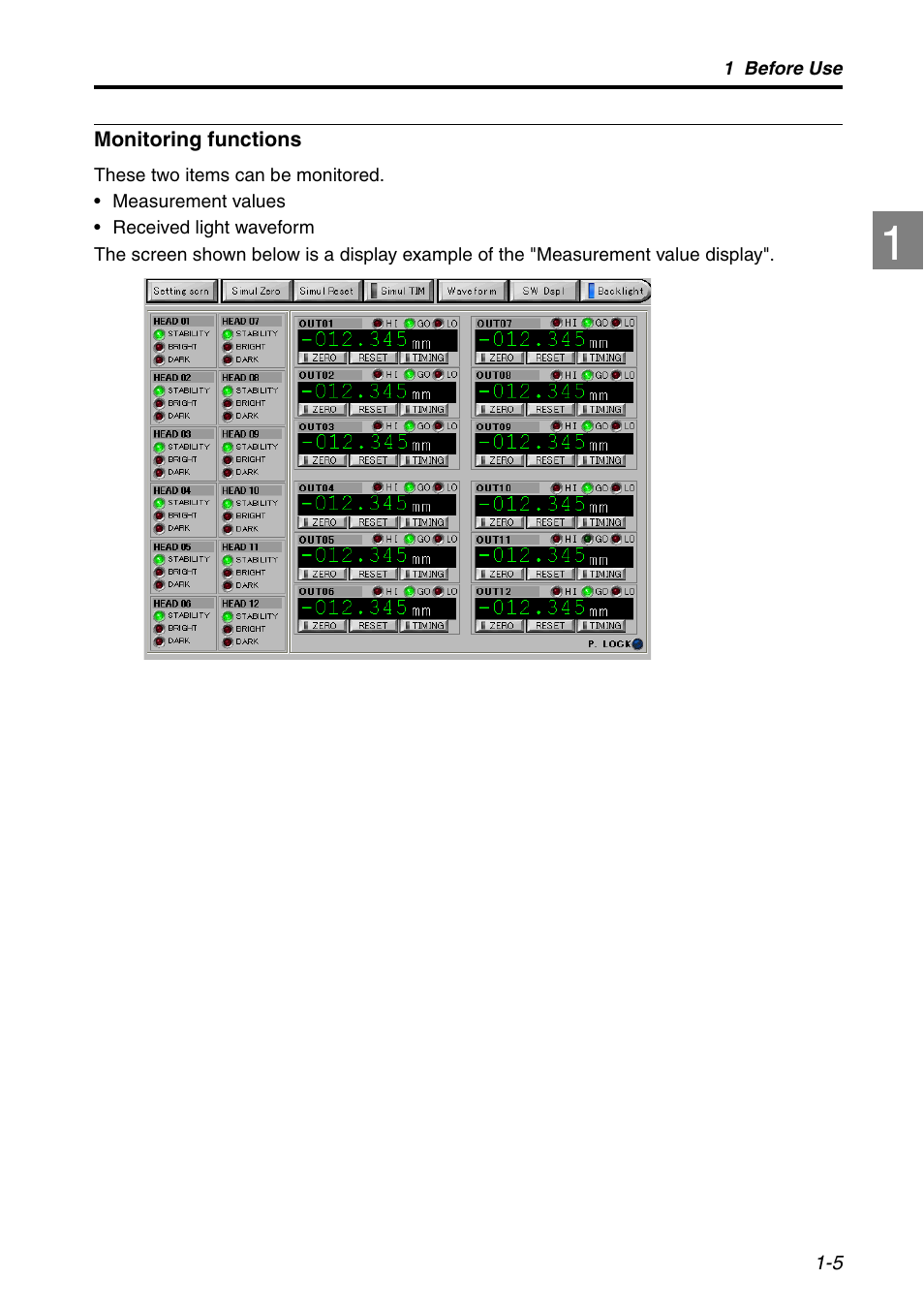 KEYENCE LK-HD1001 User Manual | Page 11 / 62