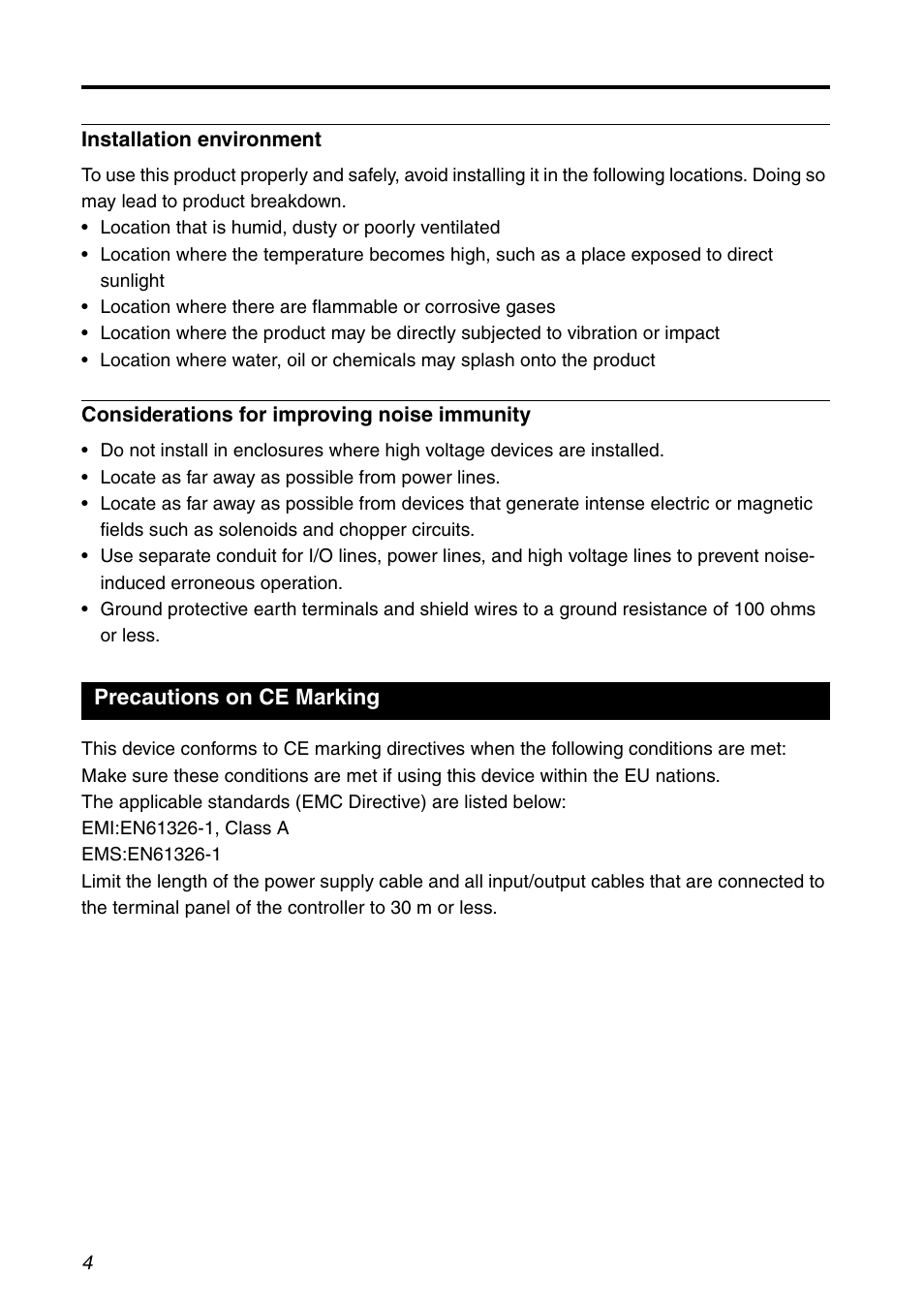 Precautions on ce marking | KEYENCE LK-HD1001 User Manual | Page 4 / 62