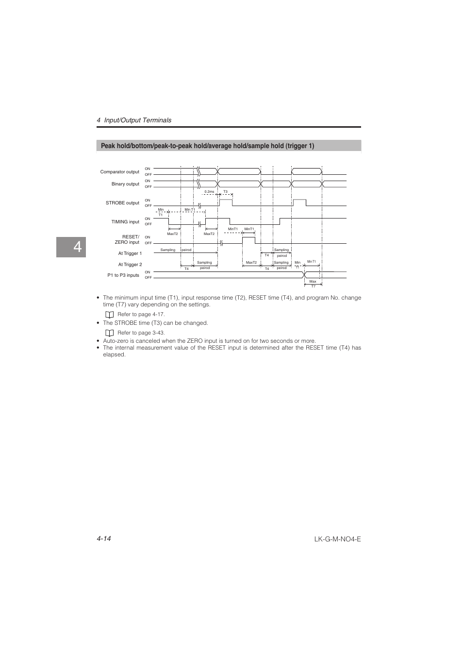 Lk-g-m-no4-e, 4 input/output terminals | KEYENCE LK-G Series User Manual | Page 126 / 198