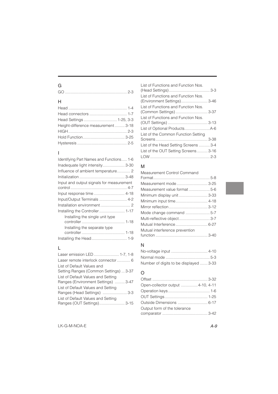 KEYENCE LK-G Series User Manual | Page 193 / 198