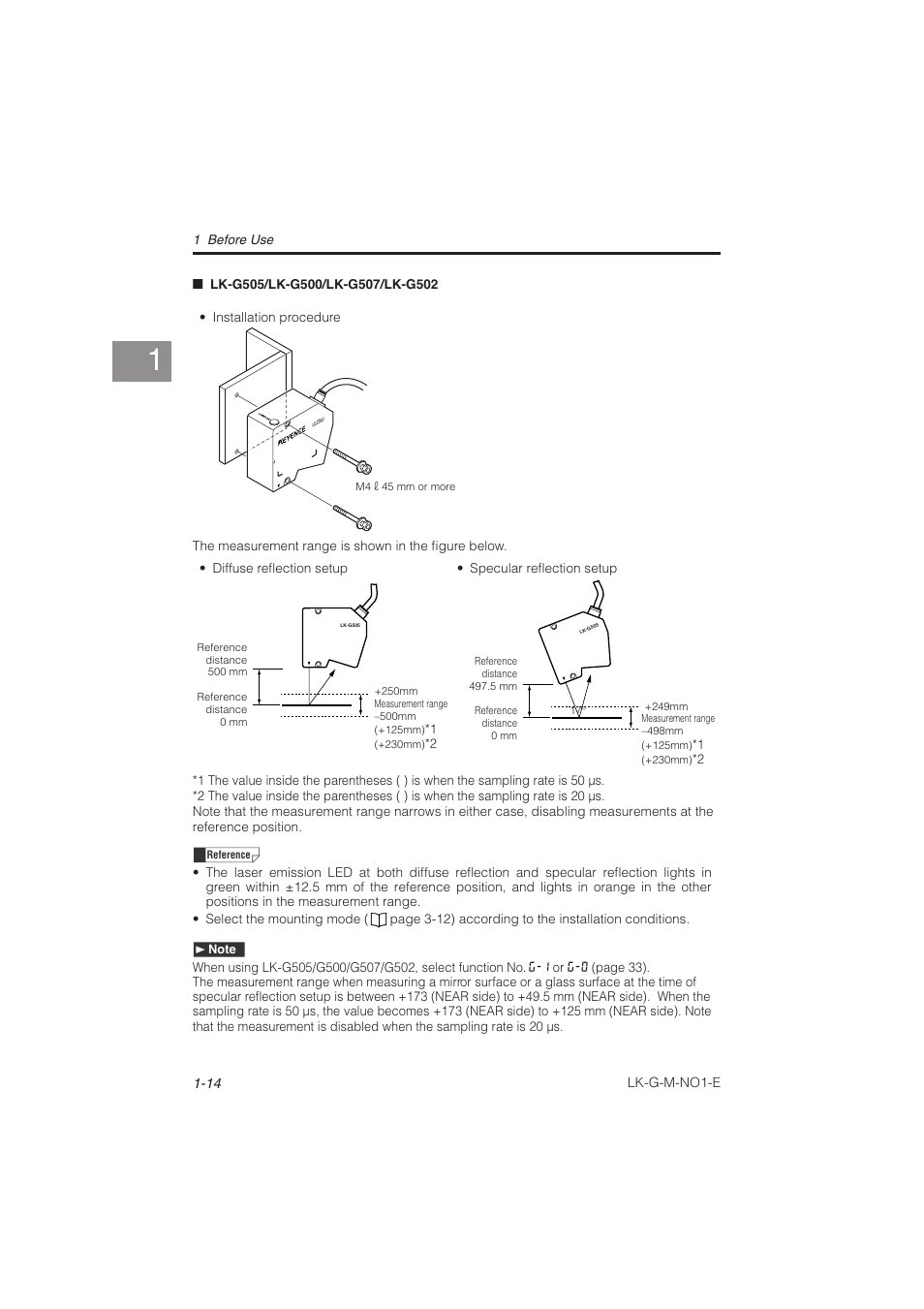 KEYENCE LK-G Series User Manual | Page 34 / 198