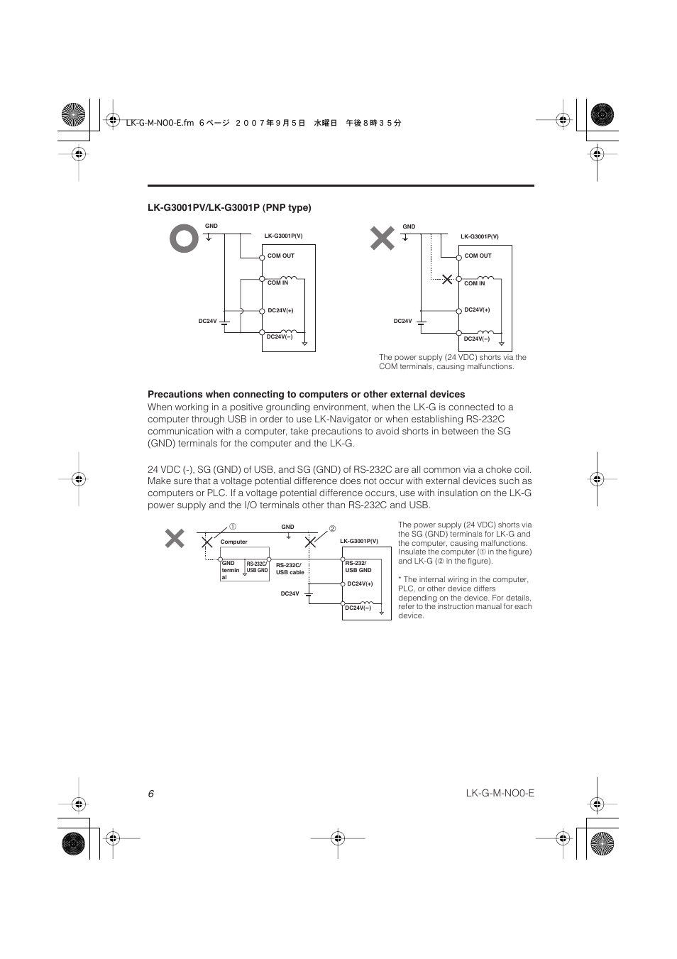 6 lk-g-m-no0-e | KEYENCE LK-G Series User Manual | Page 8 / 198