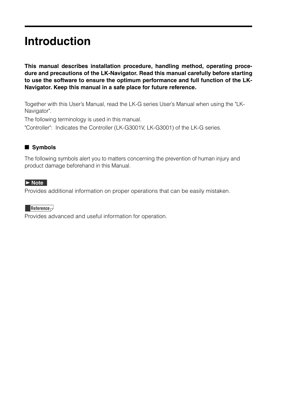 Introduction | KEYENCE LK-H1W User Manual | Page 2 / 84