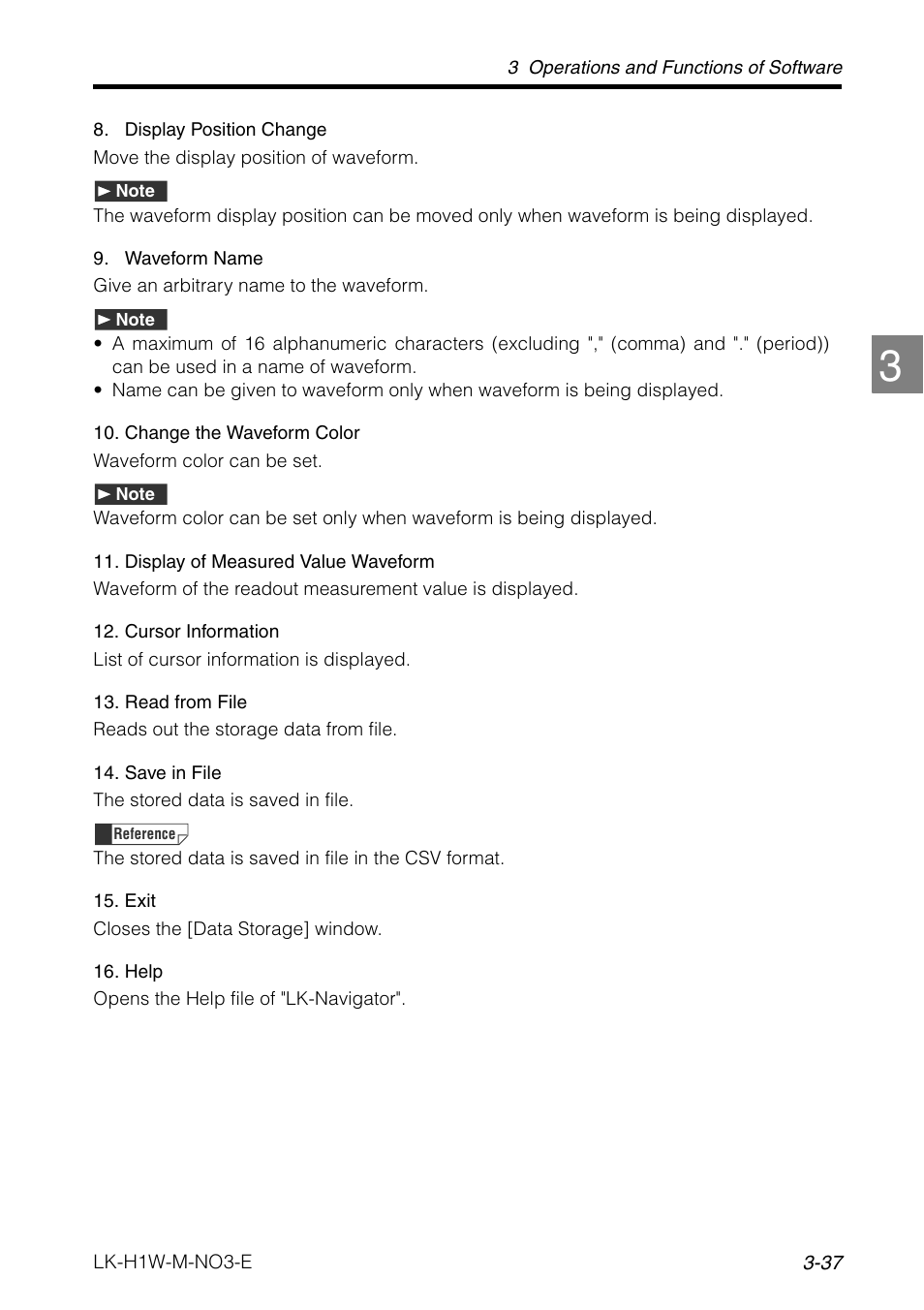 KEYENCE LK-H1W User Manual | Page 65 / 84