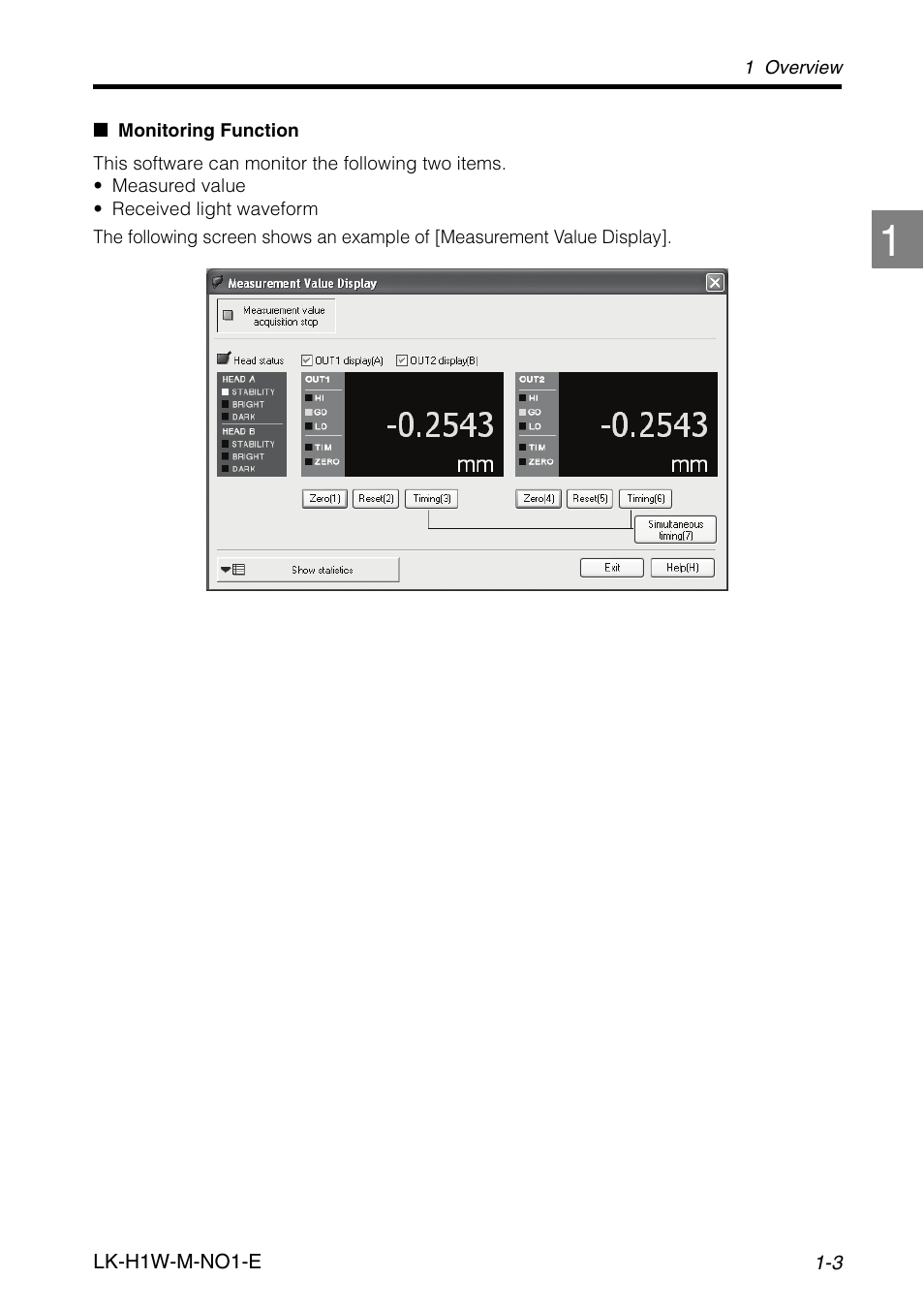 KEYENCE LK-H1W User Manual | Page 9 / 84