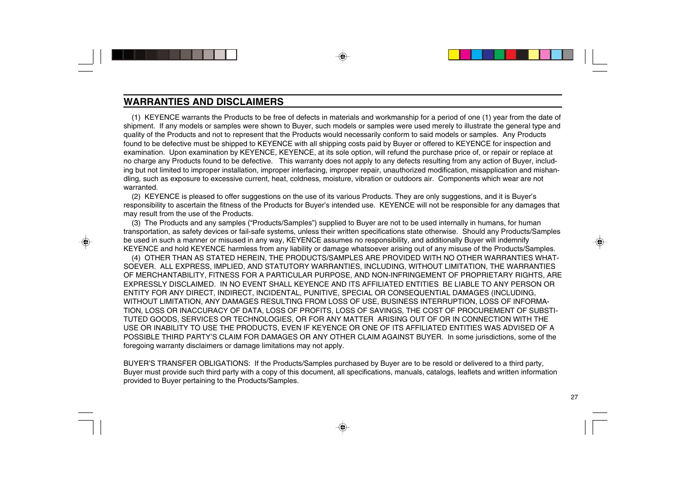 KEYENCE LK-2000 Series User Manual | Page 27 / 28