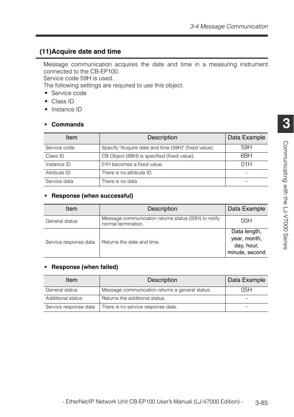 KEYENCE CB-EP100 User Manual | Page 109 / 146