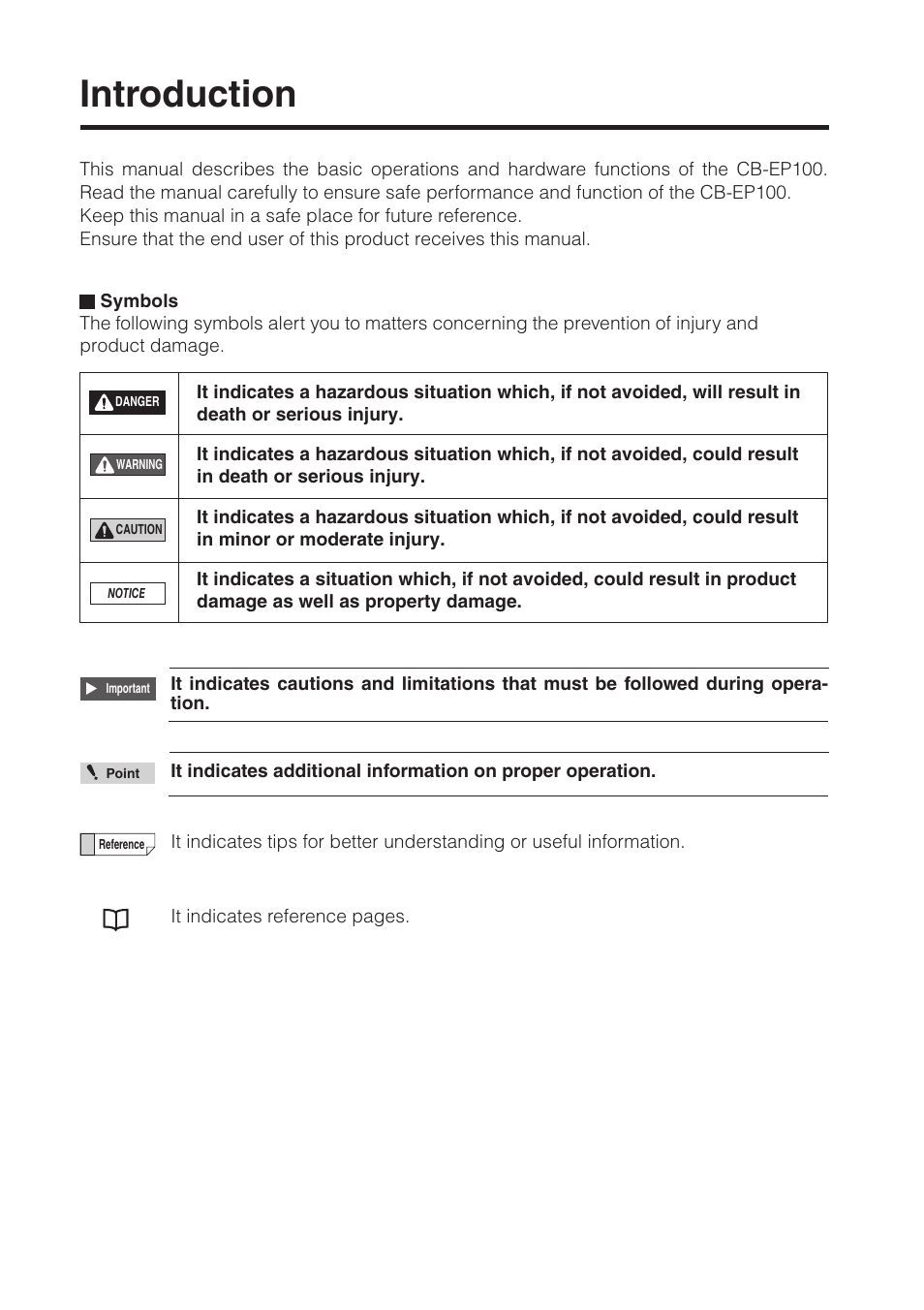 Introduction | KEYENCE CB-EP100 User Manual | Page 2 / 146