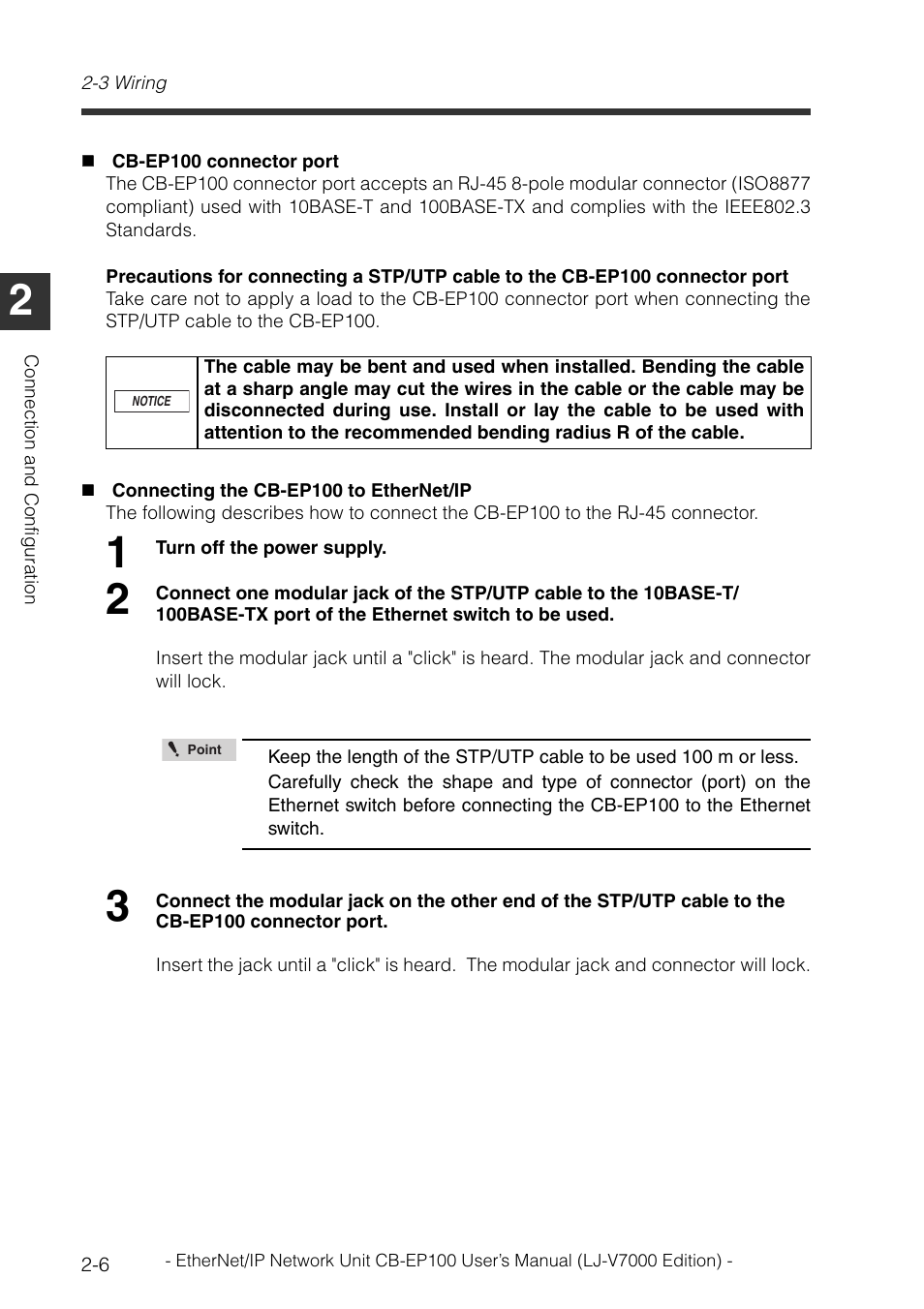 KEYENCE CB-EP100 User Manual | Page 20 / 146