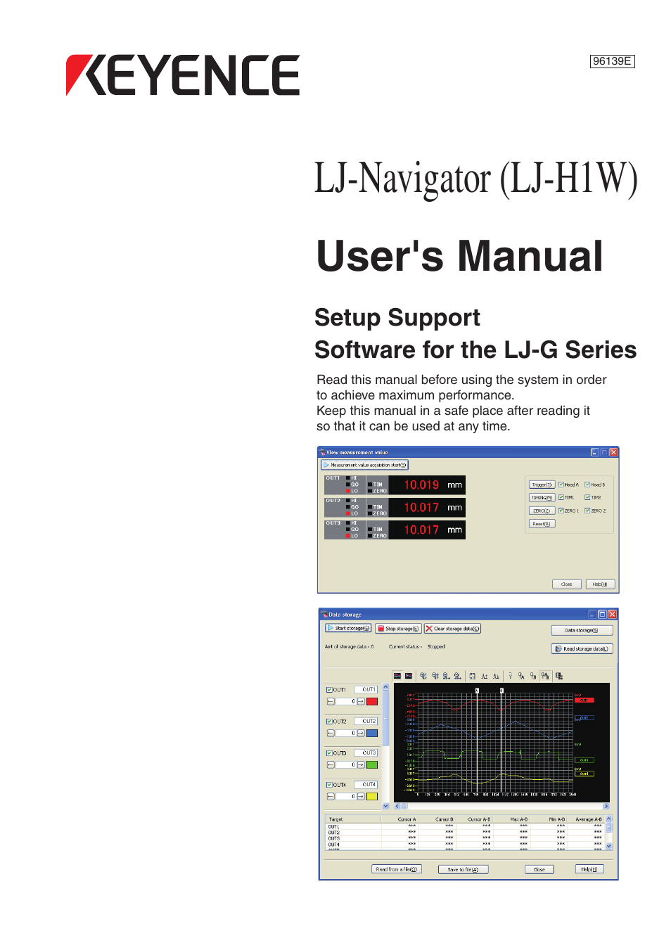 KEYENCE LJ-H1W User Manual | 104 pages