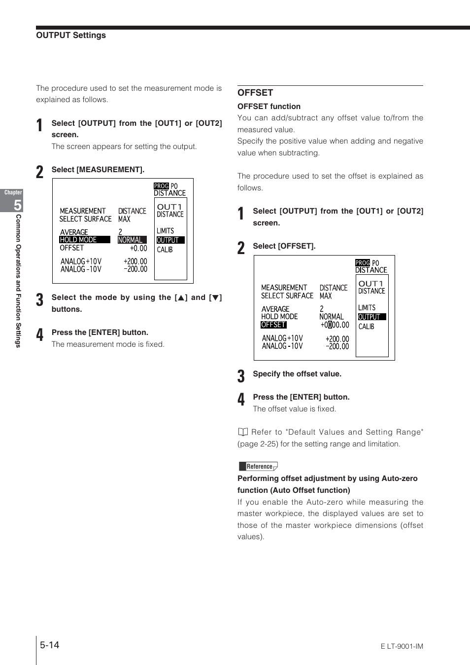 KEYENCE LT-9001 Series User Manual | Page 100 / 176