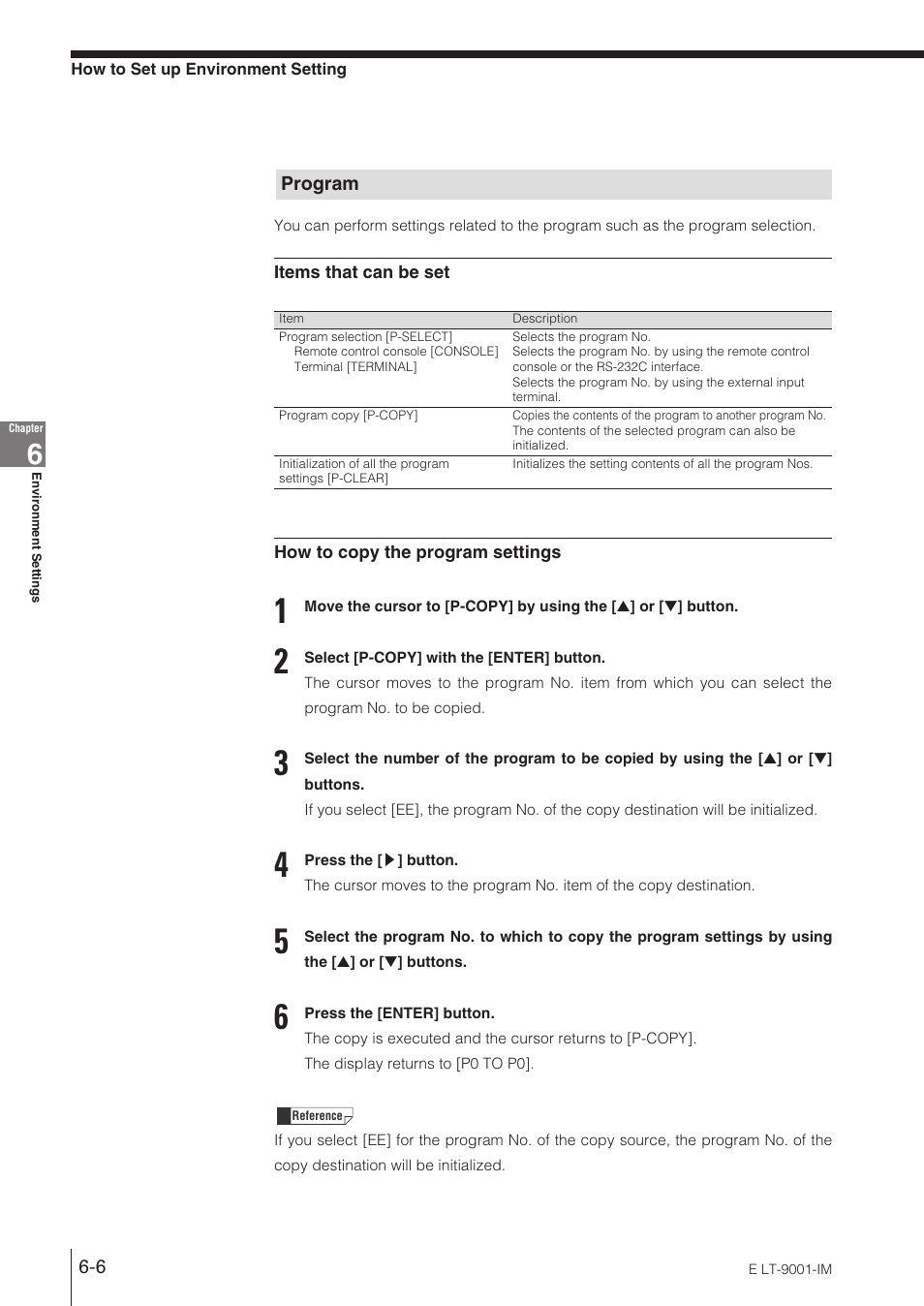 Program | KEYENCE LT-9001 Series User Manual | Page 112 / 176