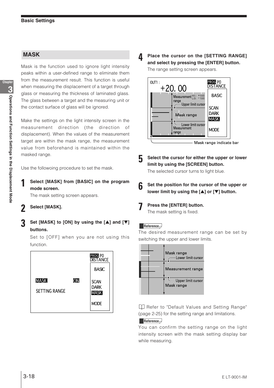 Mask | KEYENCE LT-9001 Series User Manual | Page 64 / 176