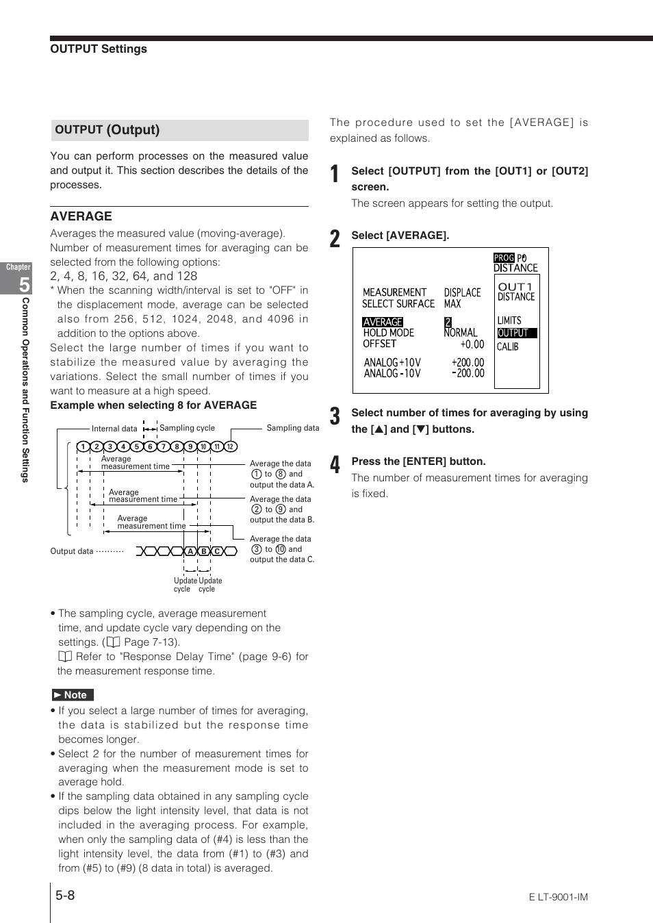 Output (output), Output) | KEYENCE LT-9001 Series User Manual | Page 94 / 176