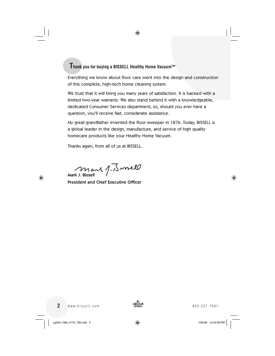 Bissell 5770 User Manual | Page 2 / 20