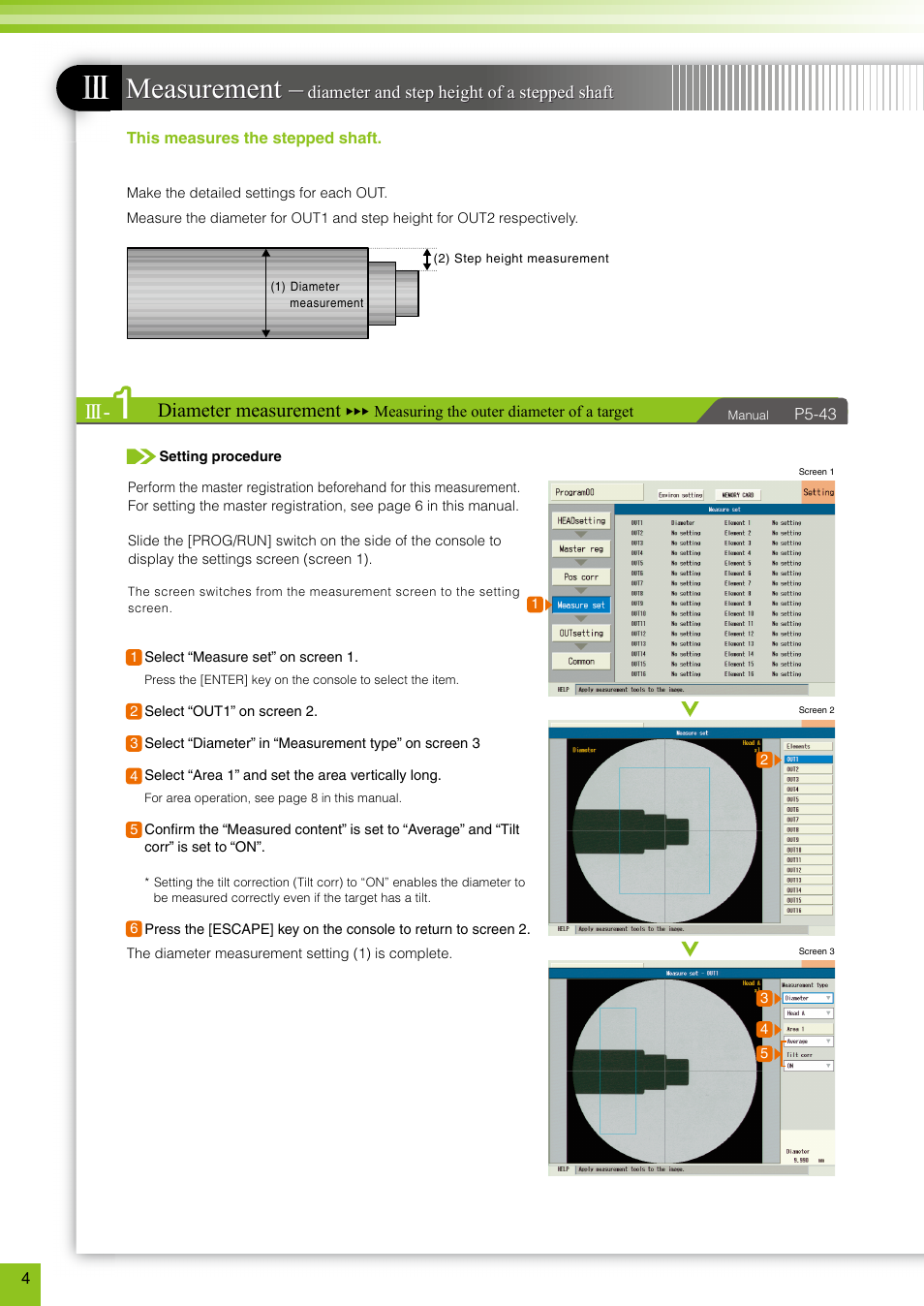 Measurement | KEYENCE TM-3000 Series User Manual | Page 4 / 16