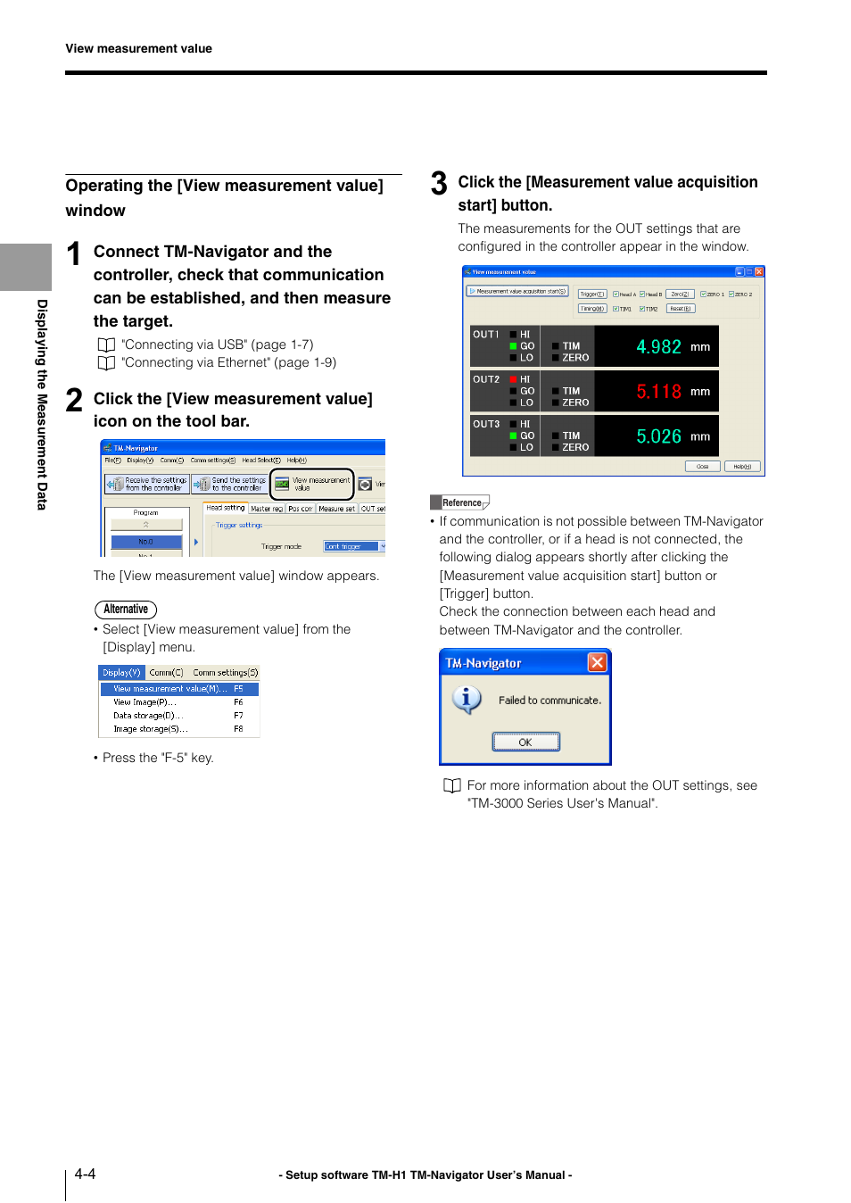 KEYENCE TM-3000 Series User Manual | Page 26 / 84