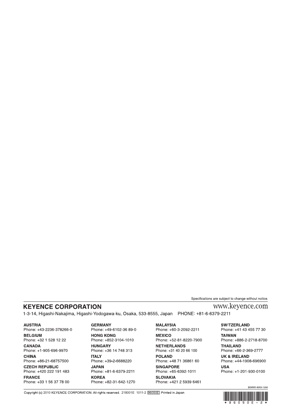 KEYENCE TM-3000 Series User Manual | Page 84 / 84